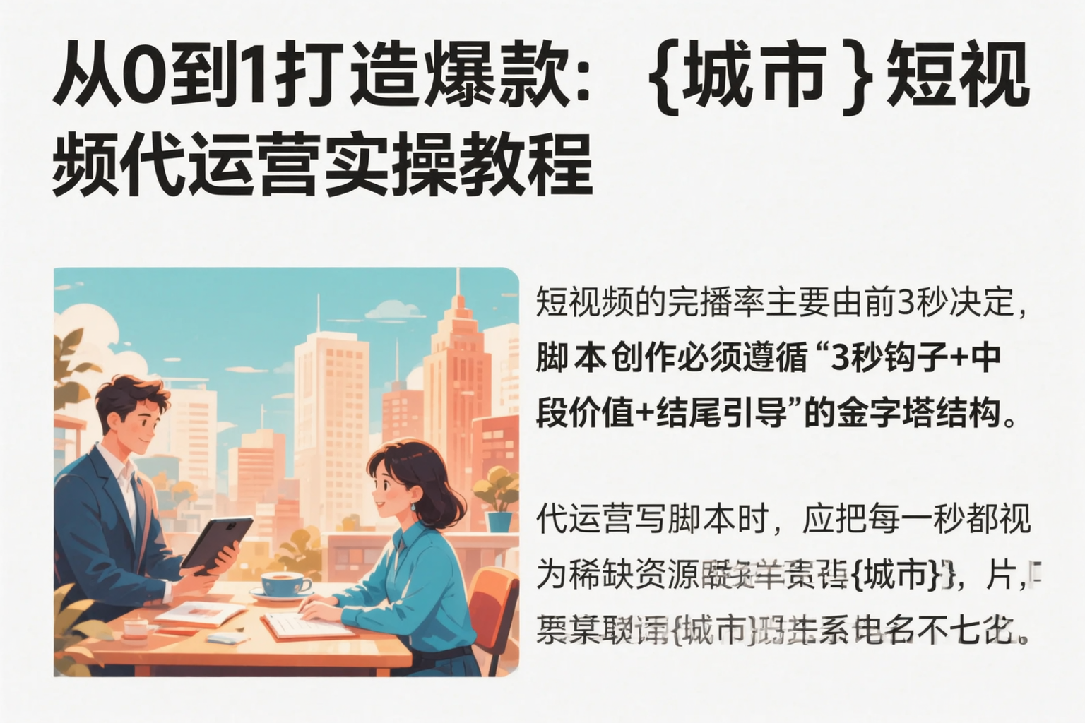 从0到1打造爆款：昆明短视频代运营实操教程