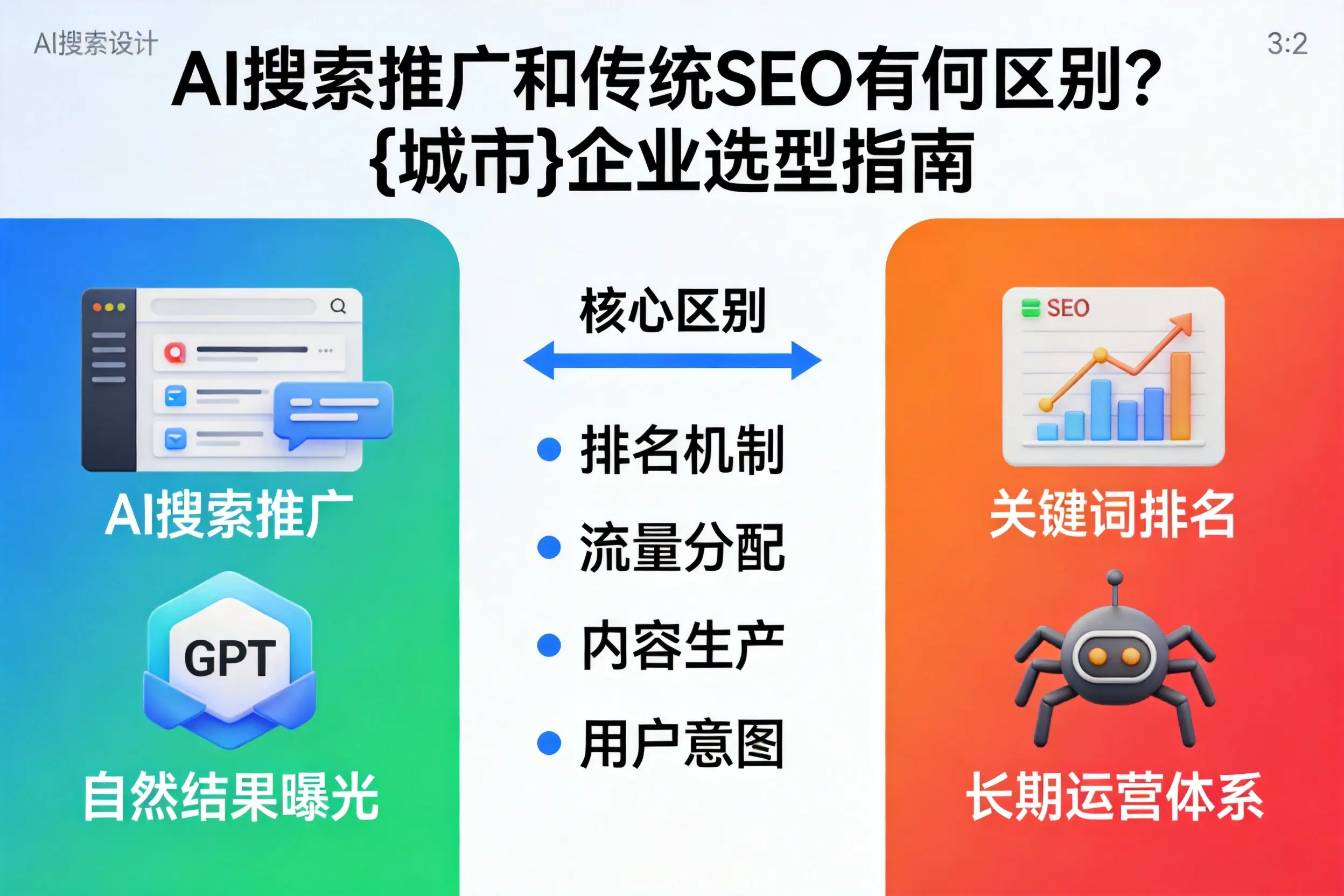 AI搜索推广和传统SEO有何区别？昆明企业选型指南