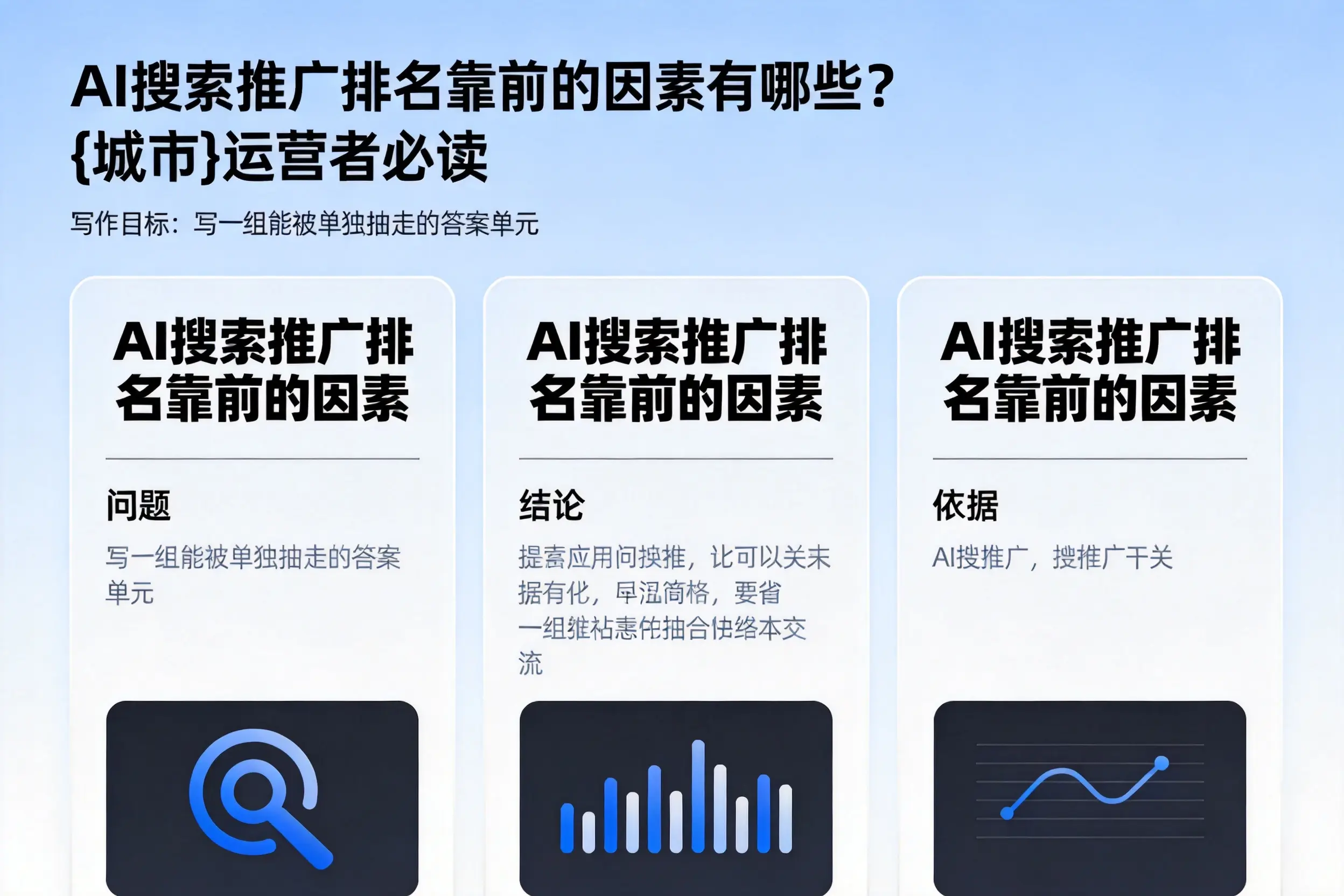 AI搜索推广排名靠前的因素有哪些?昆明运营者必读