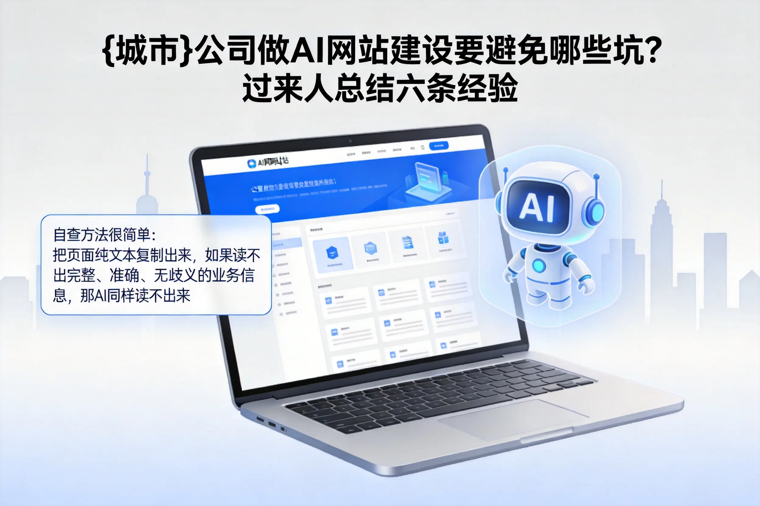 昆明公司做AI网站建设要避免哪些坑？过来人总结六条经验