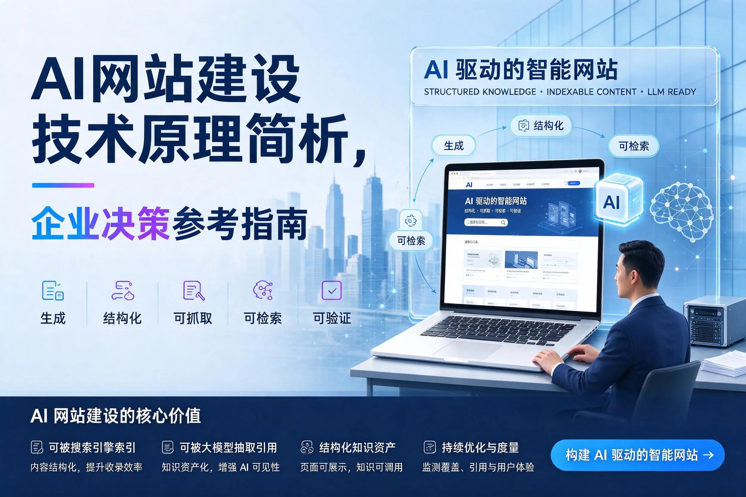 AI网站建设技术原理简析，昆明企业决策参考指南