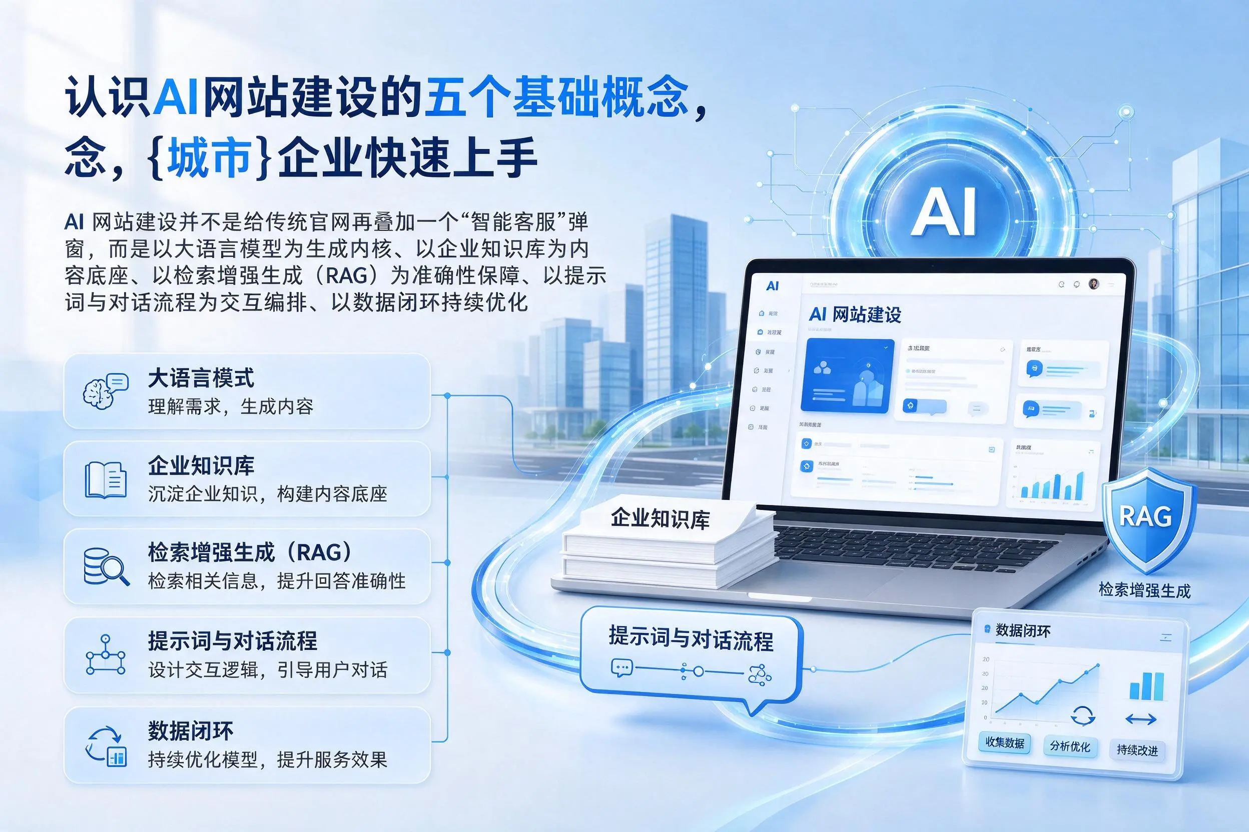 认识AI网站建设的五个基础概念，昆明企业快速上手