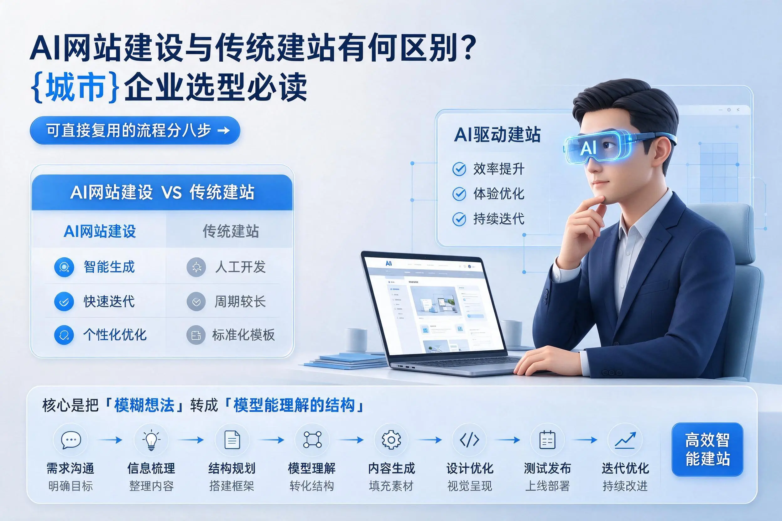 AI网站建设与传统建站有何区别?昆明企业选型必读