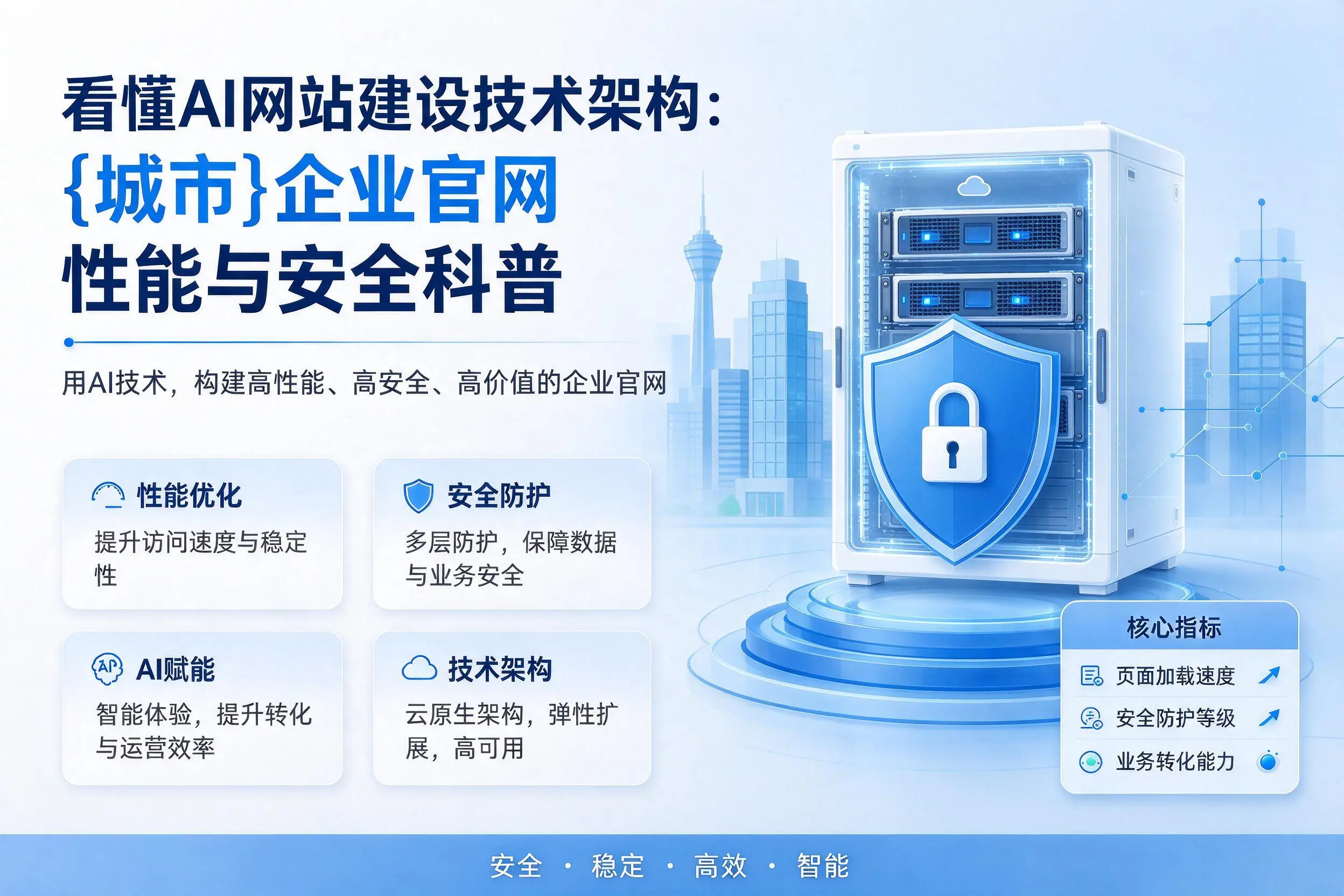 看懂AI网站建设技术架构：昆明企业官网性能与安全科普