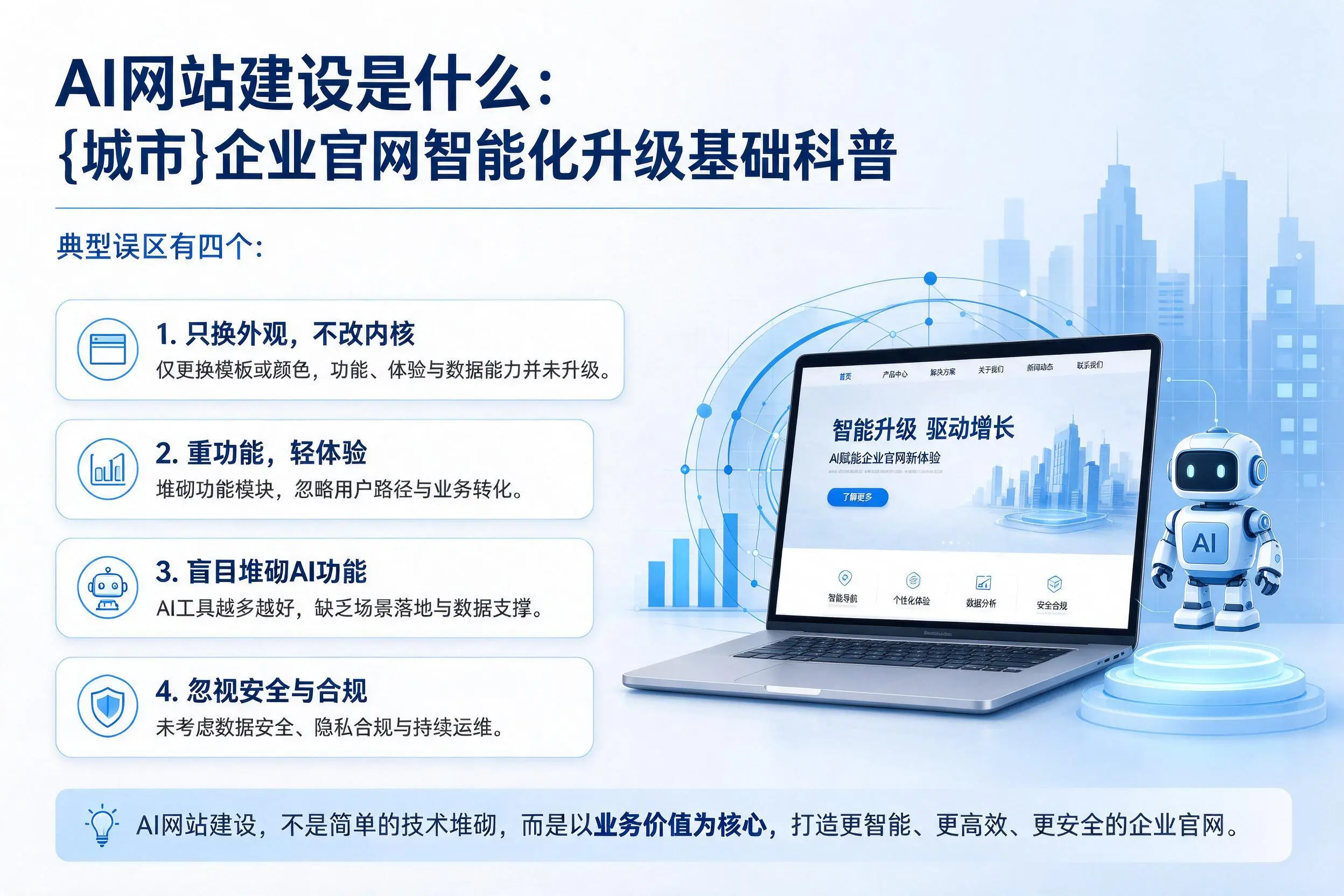 AI网站建设是什么：昆明企业官网智能化升级基础科普