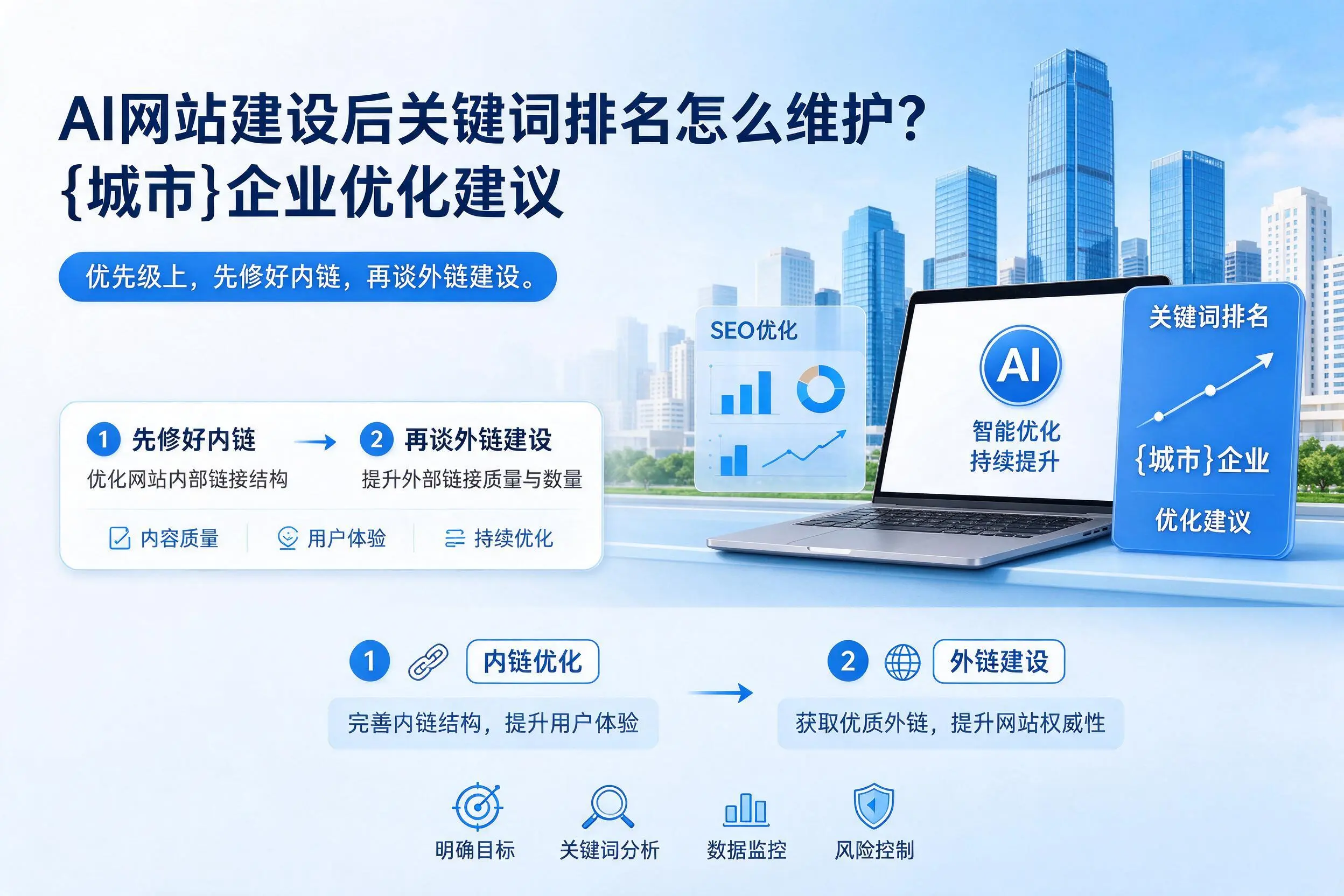 AI网站建设后关键词排名怎么维护？昆明企业优化建议
